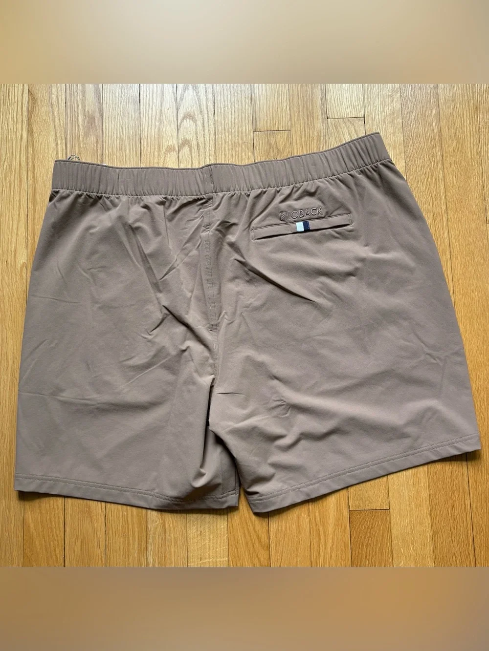 NWT Rhoback Men's Performance Everyday Shorts 3XL XXXL Sepia Brown Orange NEW